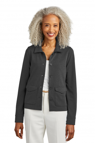 Custom Embroidered Brooks Brothers Women's Mid-Layer Stretch Button Jacket - BB18205 